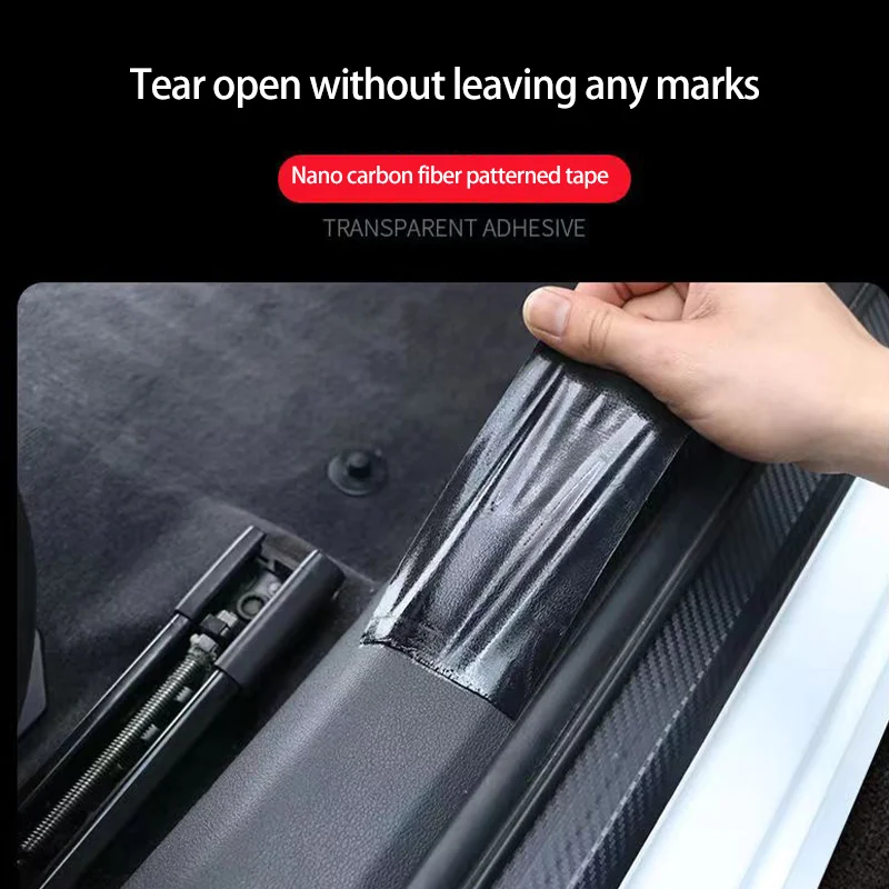 Carbon Fiber Car Threshold Protective Film Anti Scratch Waterproof Car Stickers for Auto Door Sill Edge Protection SEAMETAL 3D
Carbon Fiber Car Threshold Protective Film Anti Scratch Waterproof Car Stickers for Auto Door Sill Edge Protection SEAMETAL 3D