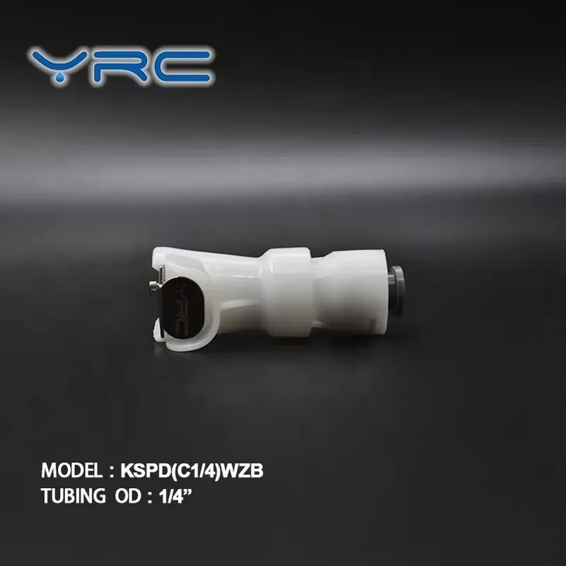 YRC 1/4" OD Tube Quick Connect & Disconnect Smooth Surface Plastic Push Fitting 100psi Pressure
YRC 1/4" OD Tube Quick Connect & Disconnect Smooth Surface Plastic Push Fitting 100psi Pressure
