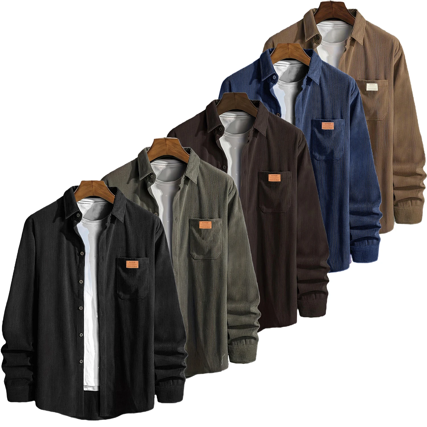 2025 New Men's Plain Letter Patched Corduroy Jacket Casual Button Front Pocket Jackets for Fall & Winter Outerwear Daily Wear
2025 New Men's Plain Letter Patched Corduroy Jacket Casual Button Front Pocket Jackets for Fall & Winter Outerwear Daily Wear