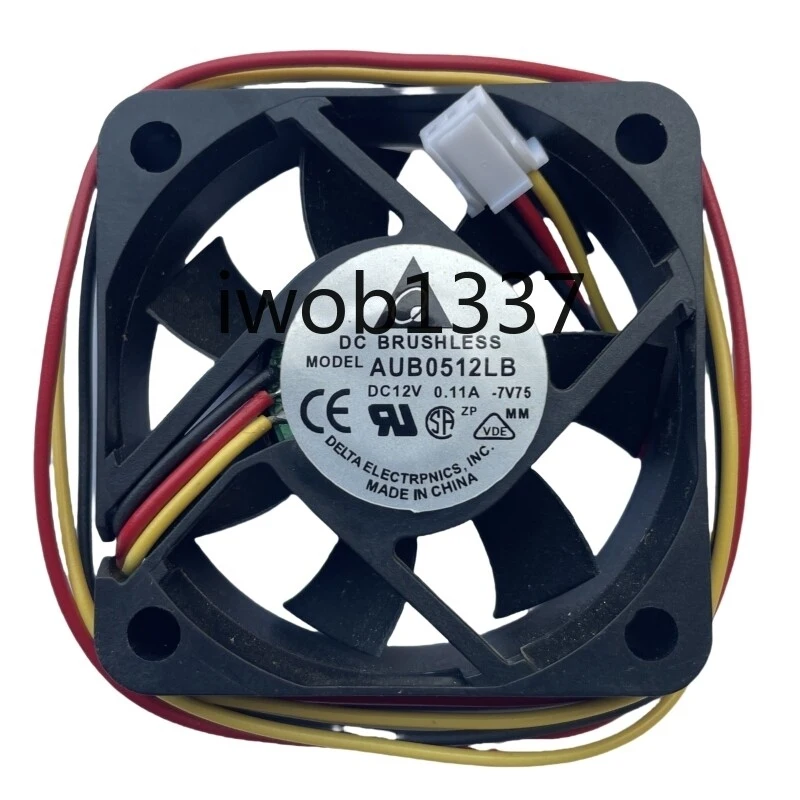 Tested Well AUB0512LB Cooling Fan DC12V 0.11A Three Pins 50*50*15mm 5CM
Tested Well AUB0512LB Cooling Fan DC12V 0.11A Three Pins 50*50*15mm 5CM
