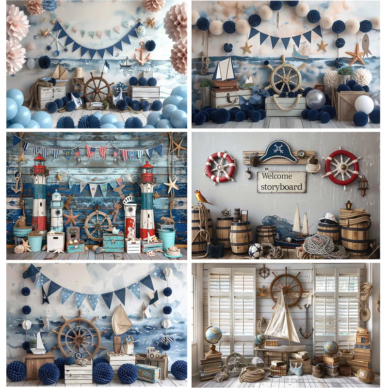Mermaid Blue Marine Wall Sailboat Photography Backdrops Birthday Party Decor Global Fishing Net Photo Studio Background TE-08
Mermaid Blue Marine Wall Sailboat Photography Backdrops Birthday Party Decor Global Fishing Net Photo Studio Background TE-08