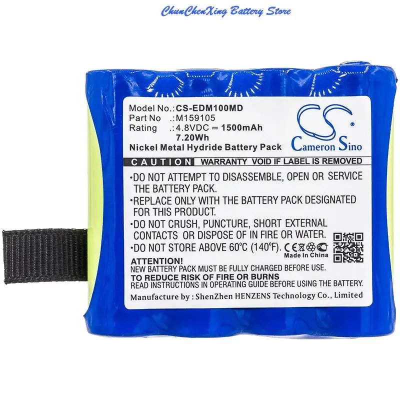 Cameron Sino 1500mAh Medical Battery for EDAN oximeter H100, oximeter H100N, oximeter H100B, CS-01, H100, H100N, H100B
Cameron Sino 1500mAh Medical Battery for EDAN oximeter H100, oximeter H100N, oximeter H100B, CS-01, H100, H100N, H100B