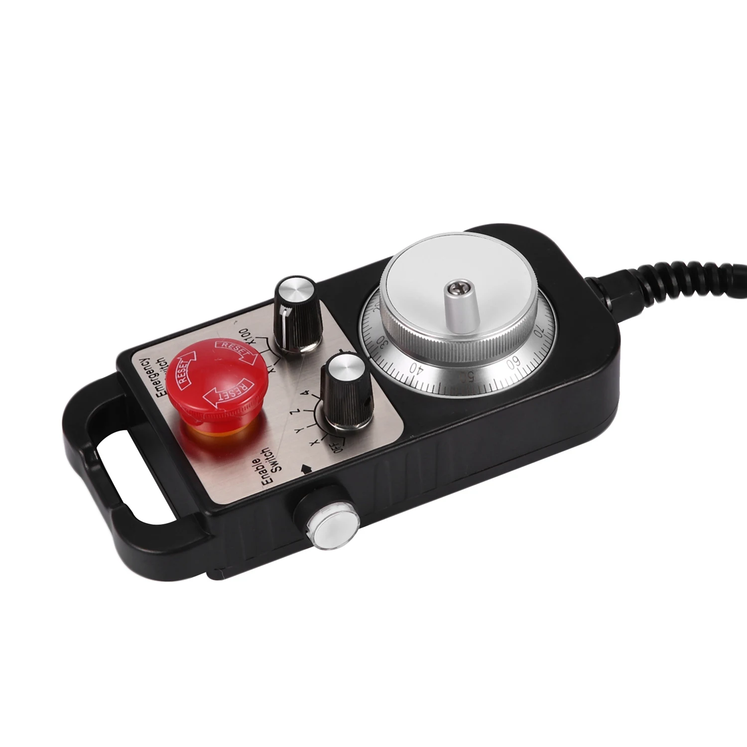 Инновационный универсальный 4-осевой ручной контроллер ЧПУ (MPG) с 100 импульсами/5В и кнопкой аварийной остановки для фрезерных станков с ЧПУ, 4-осевой тип
Инновационный универсальный 4-осевой ручной контроллер ЧПУ (MPG) с 100 импульсами/5В и кнопкой аварийной остановки для фрезерных станков с ЧПУ, 4-осевой тип