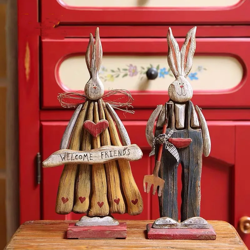 American Rural Retro Style Wooden Old Rabbit Decorations Courtyard Store Living Room Easter Deco
American Rural Retro Style Wooden Old Rabbit Decorations Courtyard Store Living Room Easter Deco