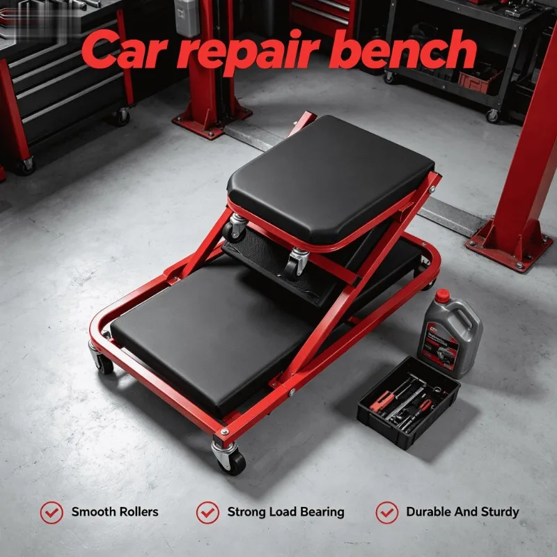 Steel Frame Portable Heavy Duty Low Profile Rolling Car Creeper Laying Board Padded Headrest Portable Mechanic Creeper Pro
Steel Frame Portable Heavy Duty Low Profile Rolling Car Creeper Laying Board Padded Headrest Portable Mechanic Creeper Pro