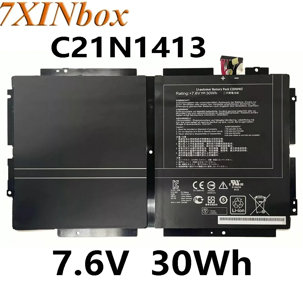 7XINbox C21N1413 C21Pn9H 7.6V 30Wh Laptop Battery for Asus Transformer Book T300 T300FA T300FA-1A T300FA-DH12T-CA series
7XINbox C21N1413 C21Pn9H 7.6V 30Wh Laptop Battery for Asus Transformer Book T300 T300FA T300FA-1A T300FA-DH12T-CA series