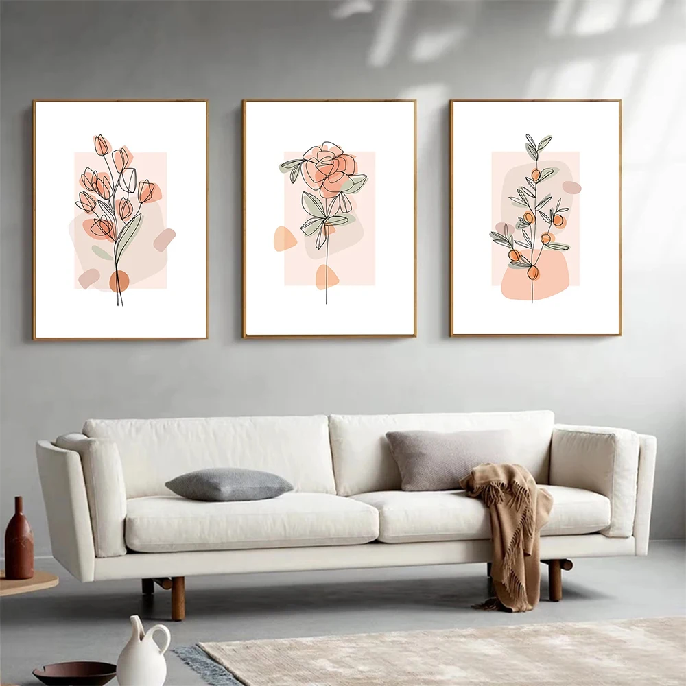 Simple Hand Drawn Pink Flower Line Art Portrait Canvas Painting Posters and Prints Wall Pictures for Living Room Home Decor
Simple Hand Drawn Pink Flower Line Art Portrait Canvas Painting Posters and Prints Wall Pictures for Living Room Home Decor