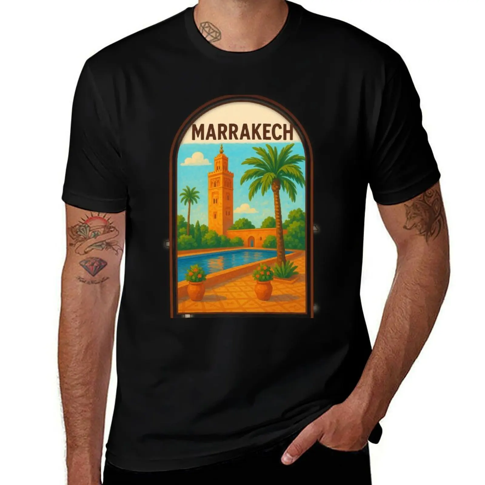 Marrakech – Vintage Travel Poster of Koutoubia Mosque and Gardens T-Shirt plus size clothes tops tee shirts for men
Marrakech – Vintage Travel Poster of Koutoubia Mosque and Gardens T-Shirt plus size clothes tops tee shirts for men