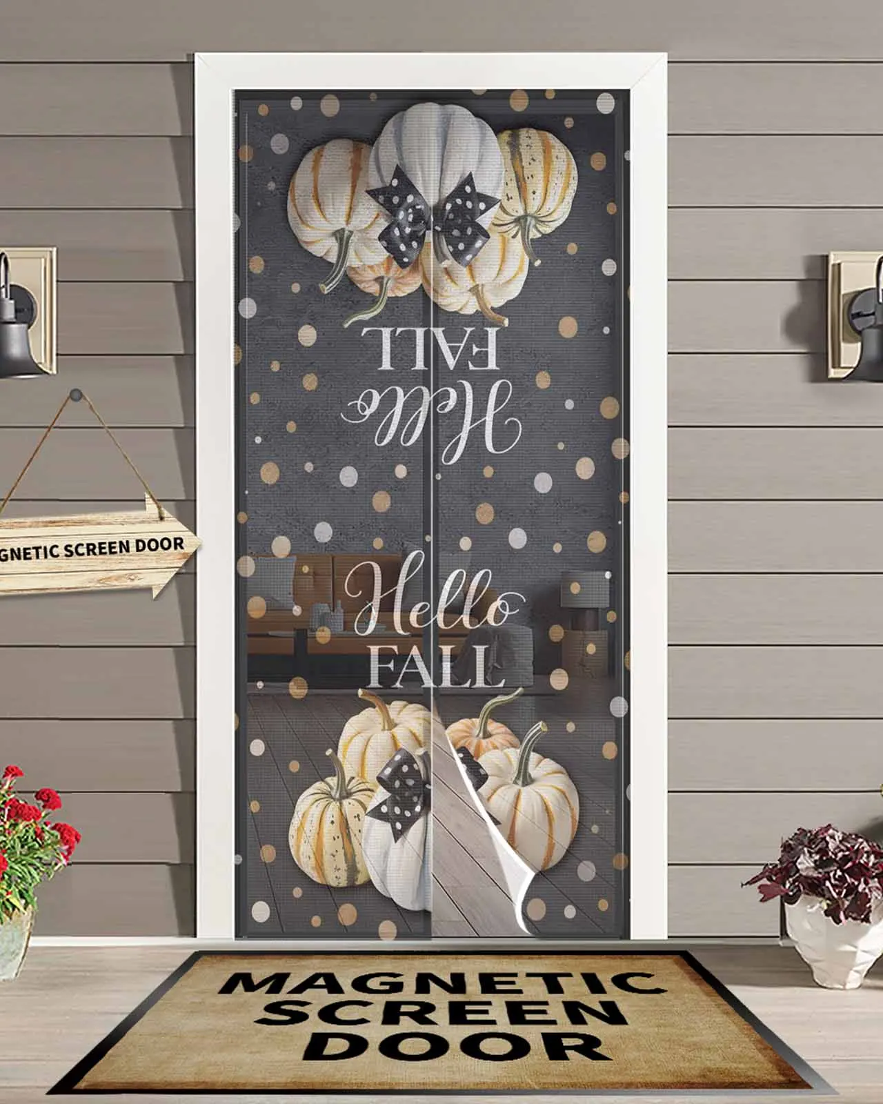 Pumpkin Dot Thanksgiving Magnetic Door Curtain Living Room Bedroom Home Anti-mosquito Screen Door Curtain
Pumpkin Dot Thanksgiving Magnetic Door Curtain Living Room Bedroom Home Anti-mosquito Screen Door Curtain