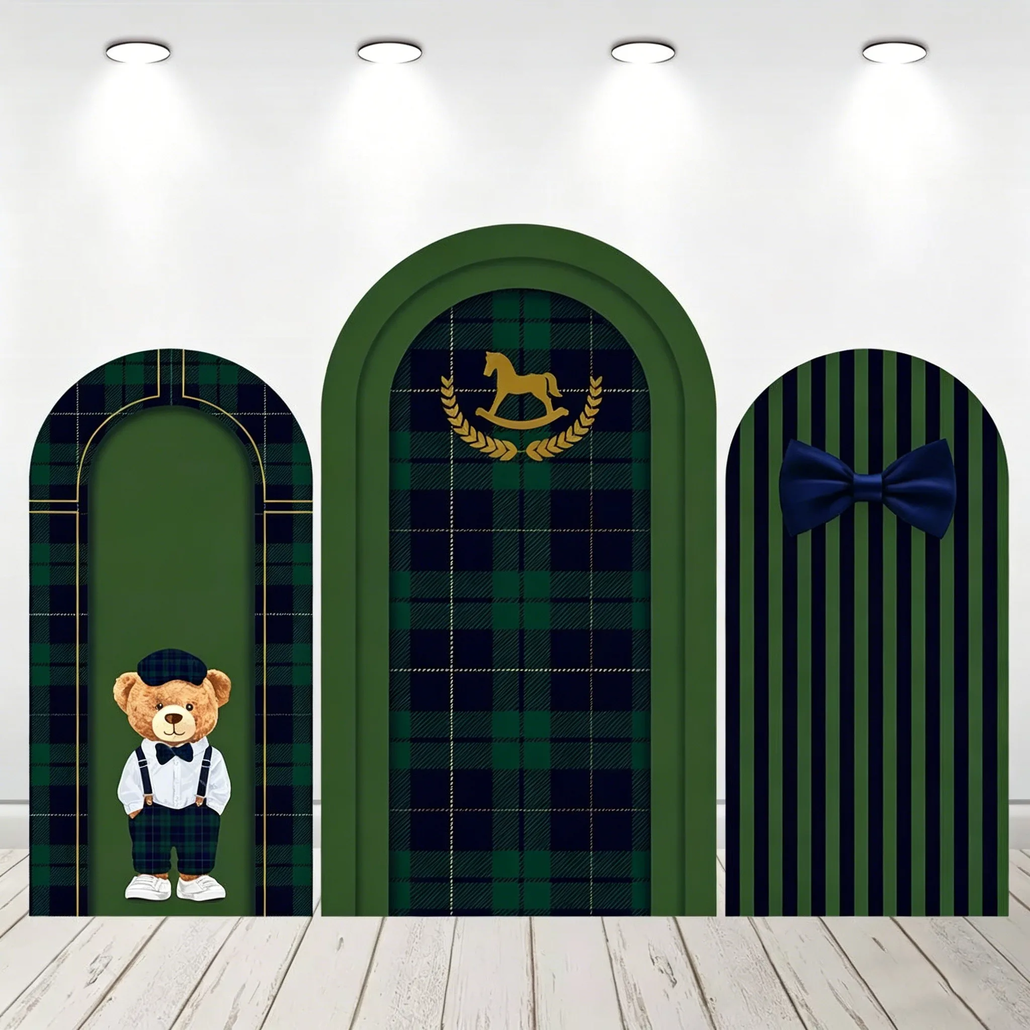 LS Watercolor Bear Birthday Arch Cover Backdrop Green Tartan Bow Accents Photography Background Boy Baby Shower Photobooth
LS Watercolor Bear Birthday Arch Cover Backdrop Green Tartan Bow Accents Photography Background Boy Baby Shower Photobooth