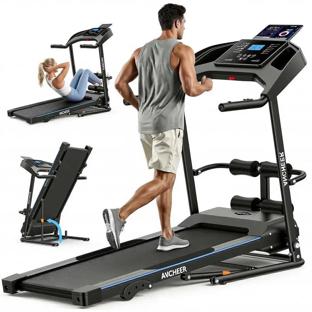 Folding Treadmill with Sit amp Incline, 3.5 HP Portable Running Treadmills for Home, 350 LBS Weight Capacity, Smart LCD Displ
Folding Treadmill with Sit amp Incline, 3.5 HP Portable Running Treadmills for Home, 350 LBS Weight Capacity, Smart LCD Displ