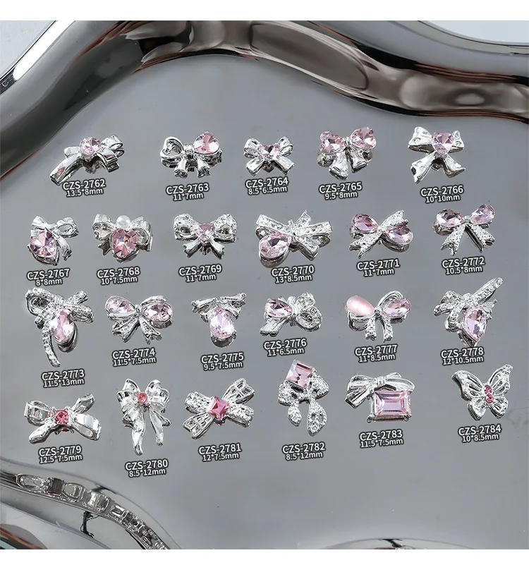 10pcs Luxury Bow Figures Nail Charms 3d Alloy Bow Tie Diamond Jewelry Crystal For Diy Manicure Nail Art Decorations Accessories
10pcs Luxury Bow Figures Nail Charms 3d Alloy Bow Tie Diamond Jewelry Crystal For Diy Manicure Nail Art Decorations Accessories
