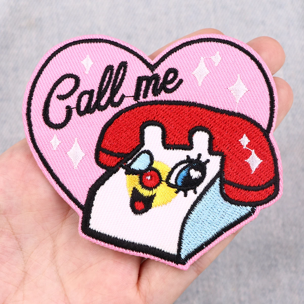 Call me Phone Iron On Patch Patches For Clothing Embroidered Patches On Clothes Decor Cartoon Patch Sew Applique Sticker
Call me Phone Iron On Patch Patches For Clothing Embroidered Patches On Clothes Decor Cartoon Patch Sew Applique Sticker