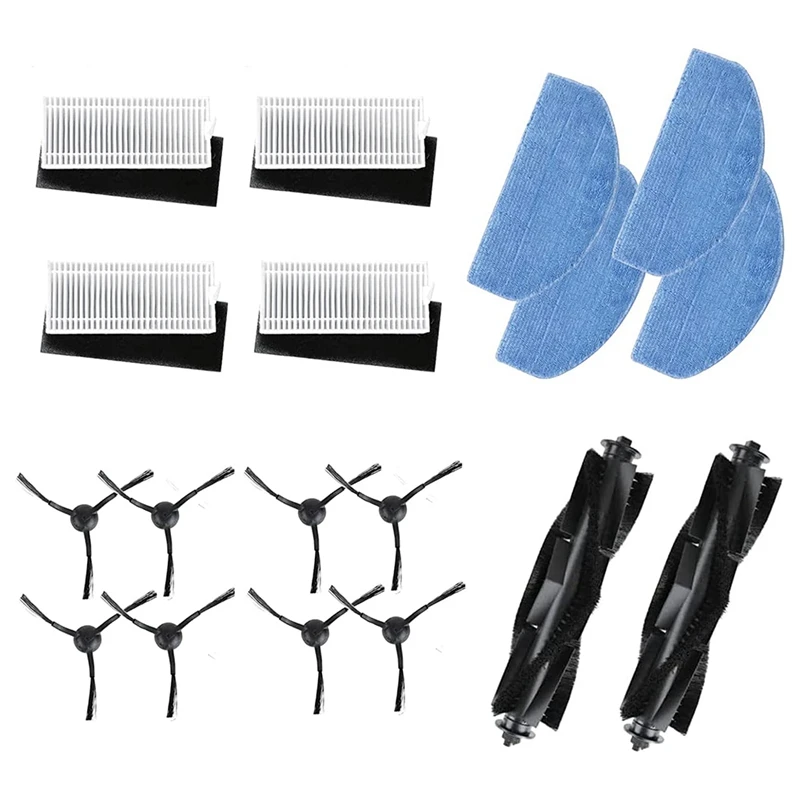 Robot Vacuum Main Brush Side Brush Filter Mop Pads Wipes Replacement Parts Fit For Tikom G8000/G8000pro Robotic Vacuum Cleaner
Robot Vacuum Main Brush Side Brush Filter Mop Pads Wipes Replacement Parts Fit For Tikom G8000/G8000pro Robotic Vacuum Cleaner
