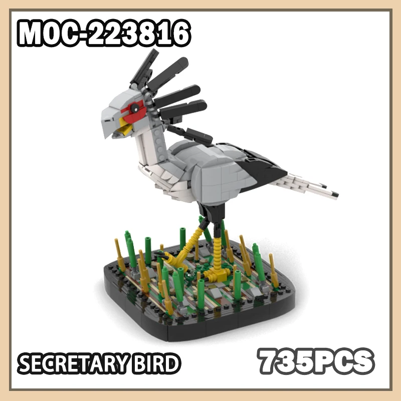 MOC-223816 креативная серия милых животных, секретарша, птица, секретарша, строительный блок, модель, кирпич, детские подарки на день рождения, 735 шт.
MOC-223816 креативная серия милых животных, секретарша, птица, секретарша, строительный блок, модель, кирпич, детские подарки на день рождения, 735 шт.