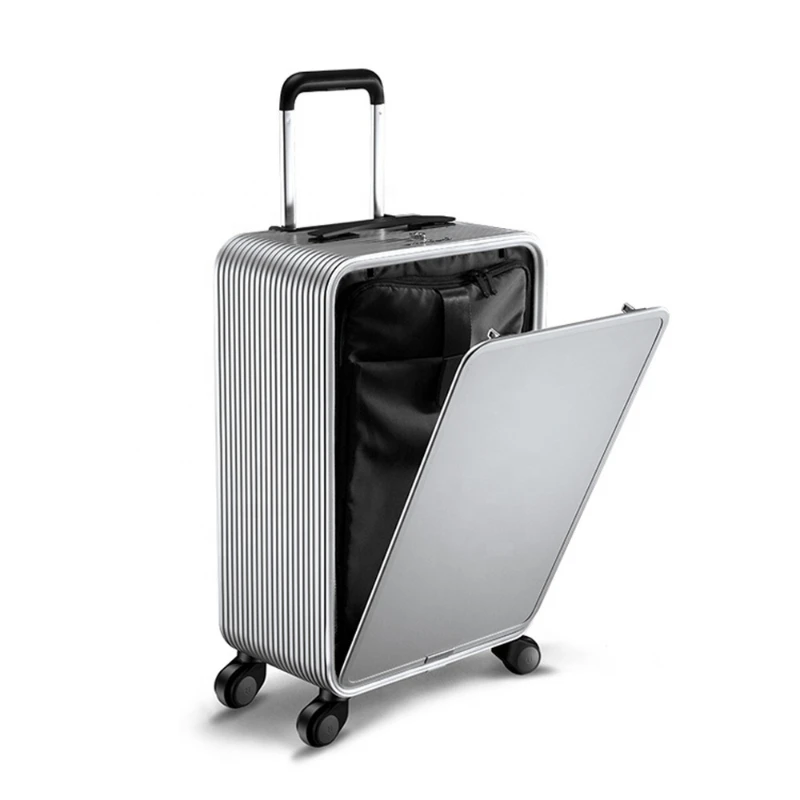 Brand New Front pocket Full Aluminum Alloy Trolley Suitcase Carry-on Traveling Luggage Bag Suit Case
Brand New Front pocket Full Aluminum Alloy Trolley Suitcase Carry-on Traveling Luggage Bag Suit Case