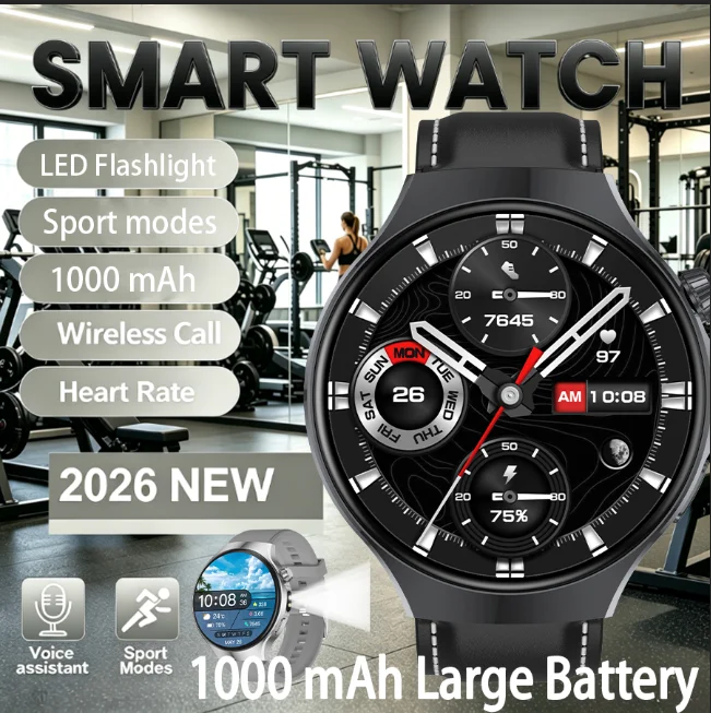 Bluetooth Smart Watch Information Push Wireless Call 1000mAh Large Capacity 1.70 Screen Sleep Heart Rate Monitoring Smart Watch