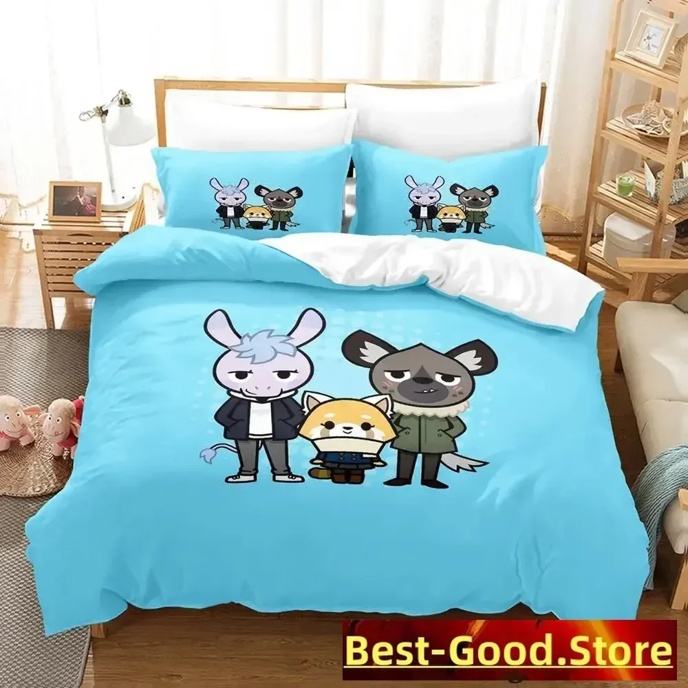 Aggretsuko Anime parure de lit Printed Bed Set Duvet Cover Pillowcase Bedding Set Linen Sheet Quilt Cover Full Queen King Size
Aggretsuko Anime parure de lit Printed Bed Set Duvet Cover Pillowcase Bedding Set Linen Sheet Quilt Cover Full Queen King Size