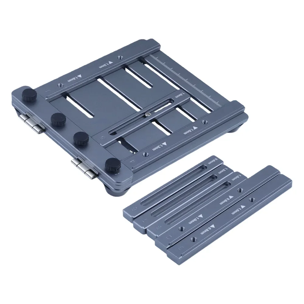 New Version CNC Solder Paste Stencil Fixture - Mini Steel Stencil Printing Jig for PCB Assembly (Supports Double-Sided SMT)
New Version CNC Solder Paste Stencil Fixture - Mini Steel Stencil Printing Jig for PCB Assembly (Supports Double-Sided SMT)