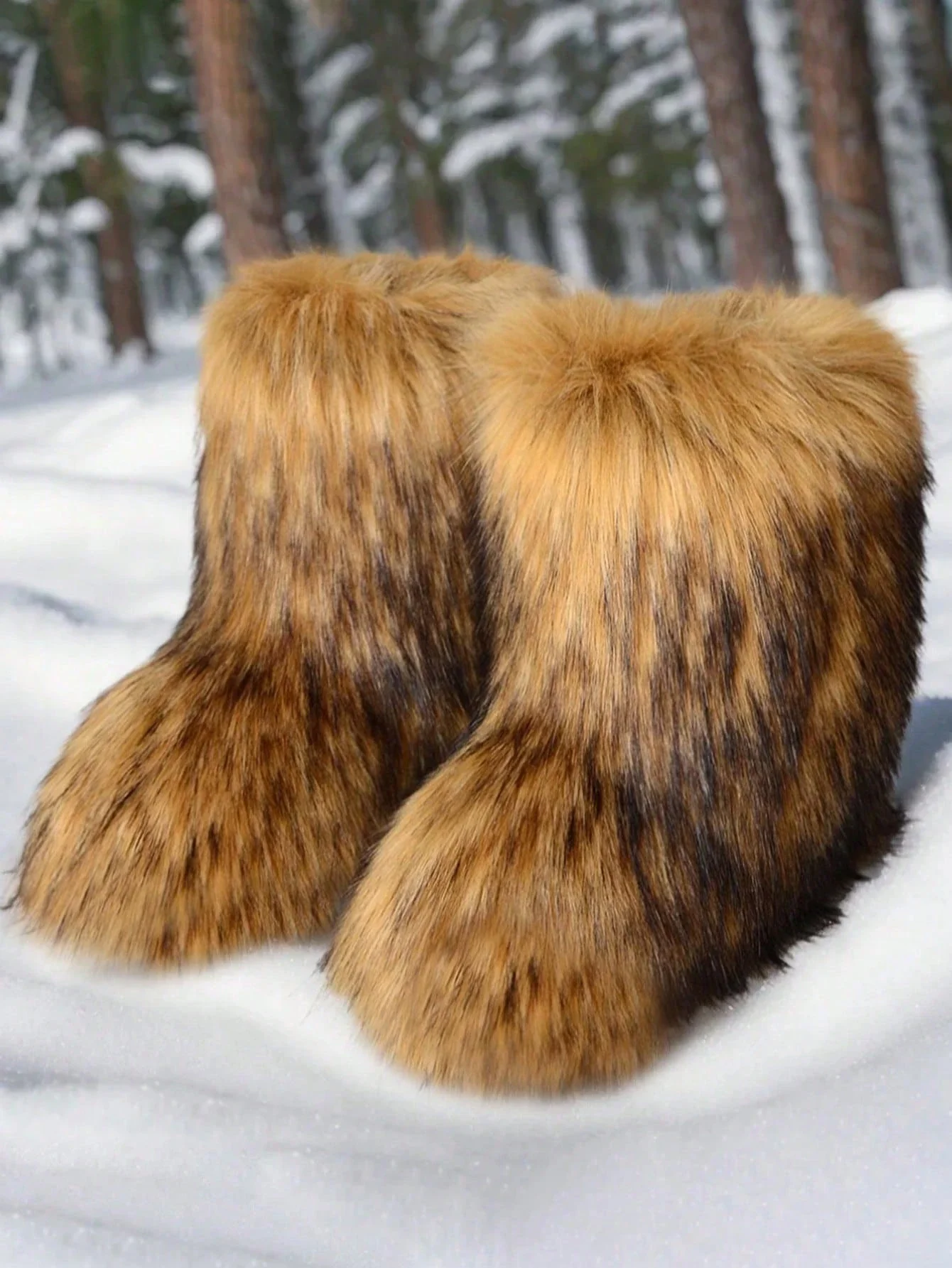 Winter Faux Fur Snow Boots For Women Men Slip-On Ankle Booties Warm Cozy Outdoor Indoor
Winter Faux Fur Snow Boots For Women Men Slip-On Ankle Booties Warm Cozy Outdoor Indoor