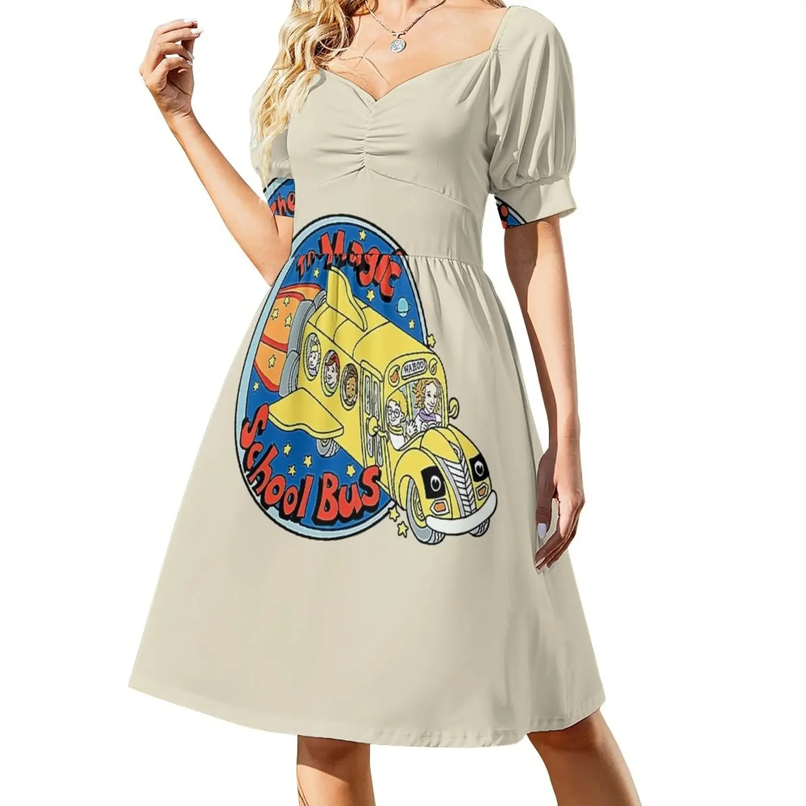 The magic School Bus Short-Sleeved Dress elegant dresses for women chic and elegant woman dress Prom gown Long veiled dresses
The magic School Bus Short-Sleeved Dress elegant dresses for women chic and elegant woman dress Prom gown Long veiled dresses
