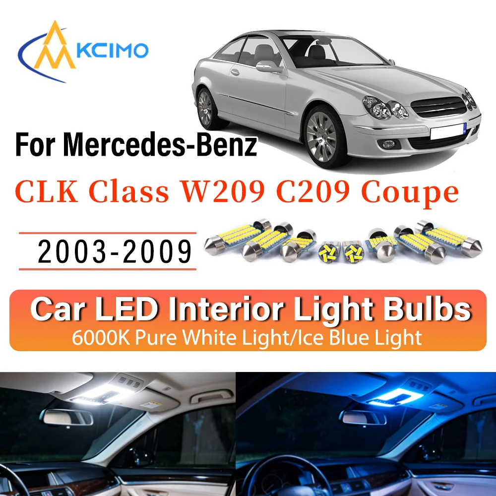 Interior Lighting Kit For Mercedes-Benz CLK Class W209 C209 Coupe 2003-2009 LED for Dome Map Door Trunk License Plate Light
Interior Lighting Kit For Mercedes-Benz CLK Class W209 C209 Coupe 2003-2009 LED for Dome Map Door Trunk License Plate Light