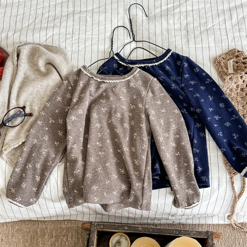 Autumn New Children Cotton T Shirts Flower Print Girls Warm Long Sleeve Bottoming Shirts Baby Versatile Tops Kids Clothes
Autumn New Children Cotton T Shirts Flower Print Girls Warm Long Sleeve Bottoming Shirts Baby Versatile Tops Kids Clothes