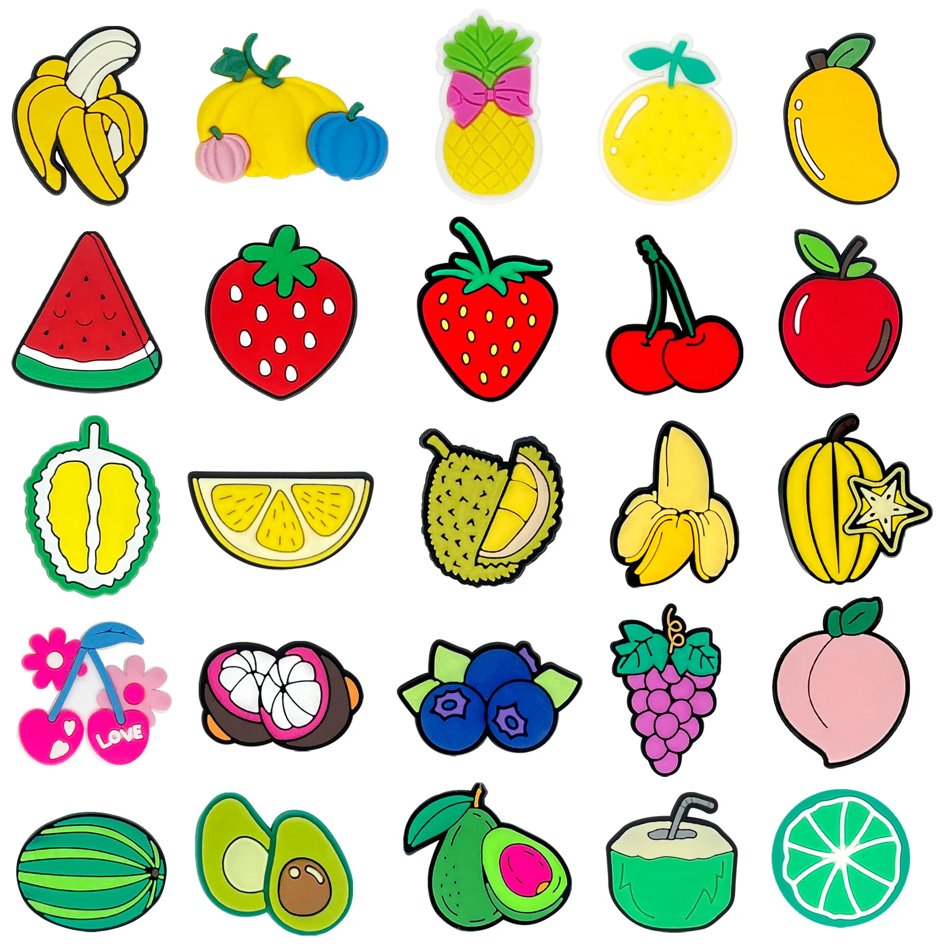 Горячие игрушки 9/25 шт., фрукты, банан, манго, серия, подвески для обуви, аксессуары, украшения, классические ПВХ, пряжка для сабо для детей, вечерние, рождественские подарки
Горячие игрушки 9/25 шт., фрукты, банан, манго, серия, подвески для обуви, аксессуары, украшения, классические ПВХ, пряжка для сабо для детей, вечерние, рождественские подарки