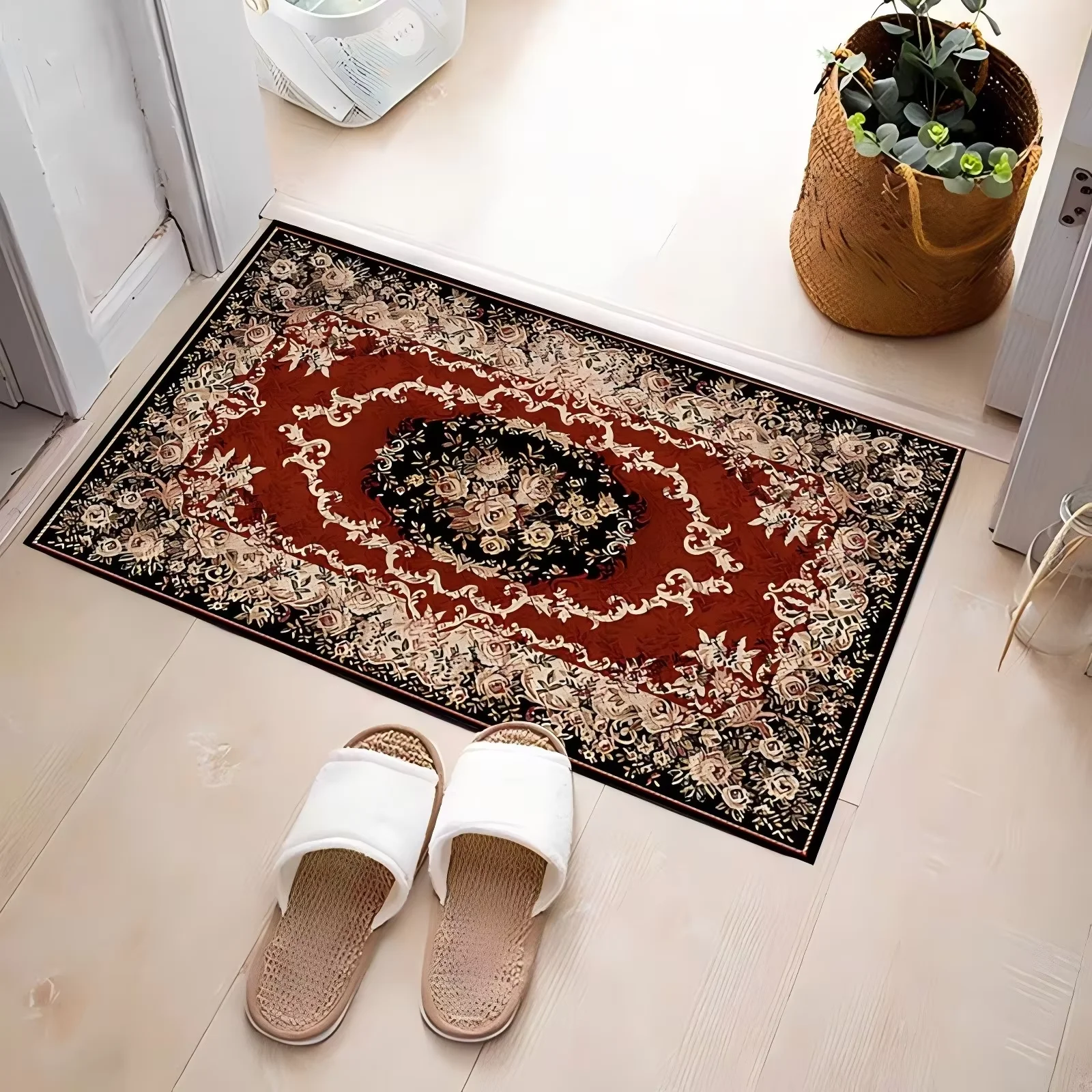 VIKAMA Vintage Persian Style Floor Mats Non-Slip Absorbent Entryway Living Room European Patterned Carpet Home Decoration
VIKAMA Vintage Persian Style Floor Mats Non-Slip Absorbent Entryway Living Room European Patterned Carpet Home Decoration