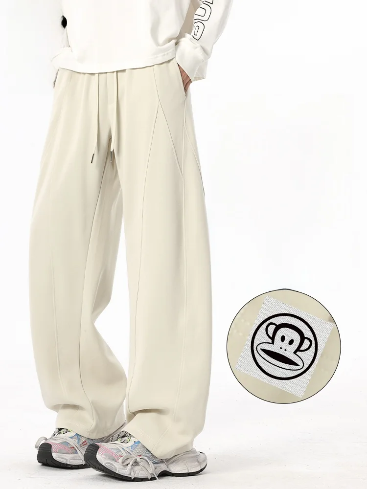 Мужские спортивные брюки Paul Frank American Style: модные, свободные, широкие, с эффектом драпировки, осенние, молодежные, из смесового хлопка
Мужские спортивные брюки Paul Frank American Style: модные, свободные, широкие, с эффектом драпировки, осенние, молодежные, из смесового хлопка