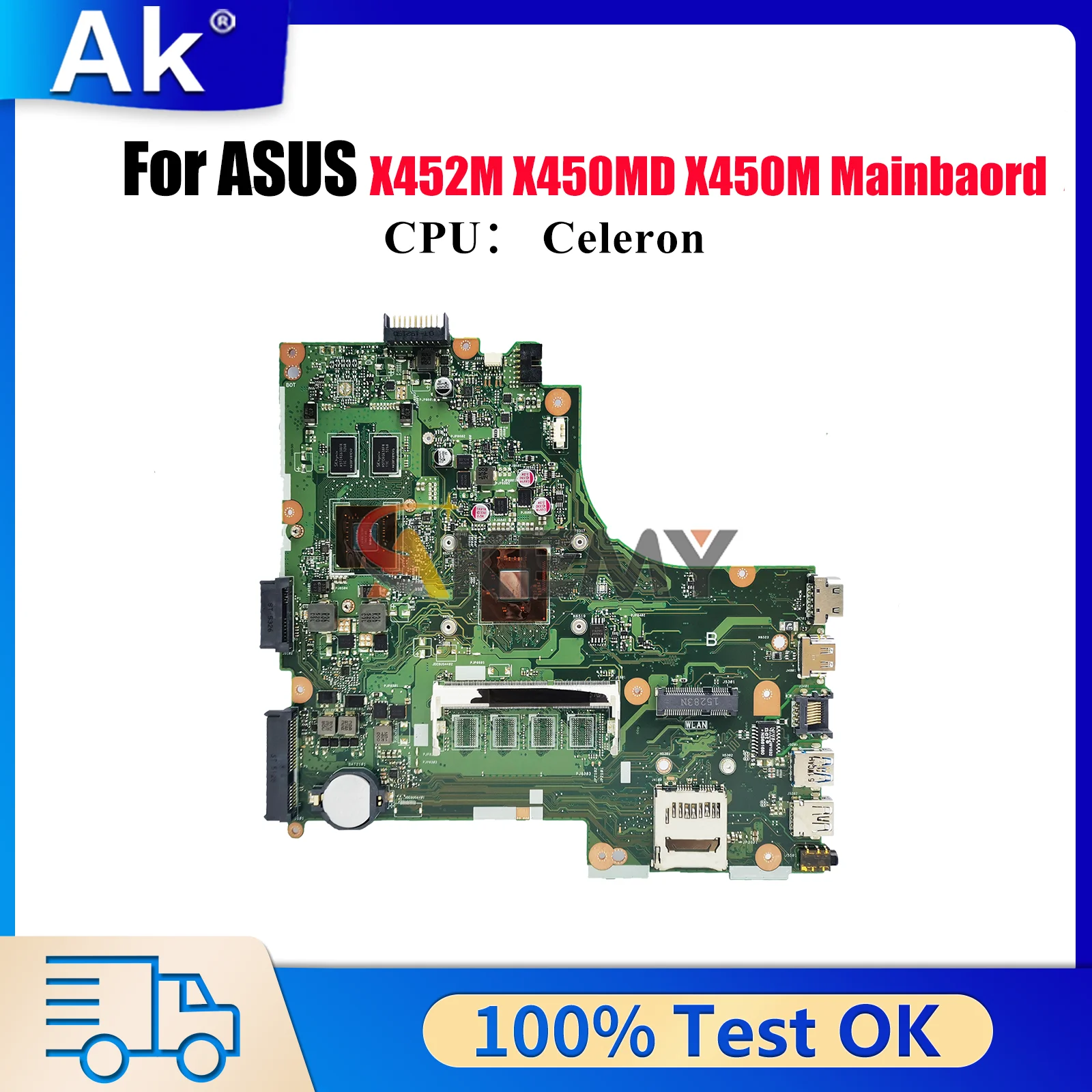 Материнская плата для ноутбука X450MD для ASUS VivoBook X450MJ X450M X452M X450MD, материнская плата для ноутбука с процессором Celeron, ОК, быстрая доставка
Материнская плата для ноутбука X450MD для ASUS VivoBook X450MJ X450M X452M X450MD, материнская плата для ноутбука с процессором Celeron, ОК, быстрая доставка