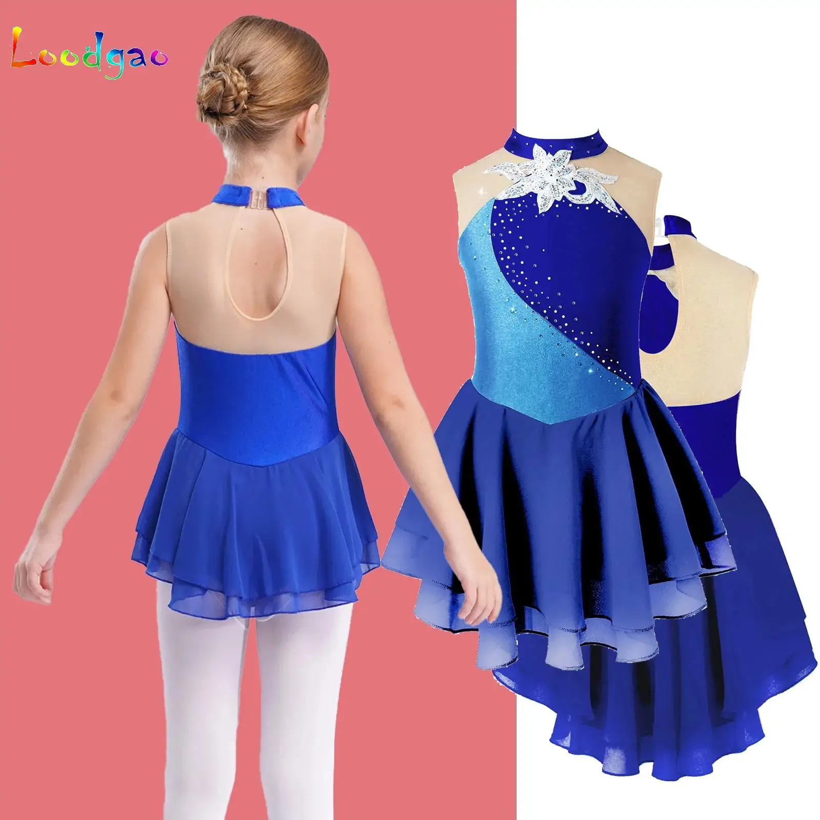 Kids Girls Sleeveless Figure Skating Dress Shiny Rhinestone Sheer Mesh Tutu Ballet Gymnastics Jersey Dance Leotard Dancewear
Kids Girls Sleeveless Figure Skating Dress Shiny Rhinestone Sheer Mesh Tutu Ballet Gymnastics Jersey Dance Leotard Dancewear