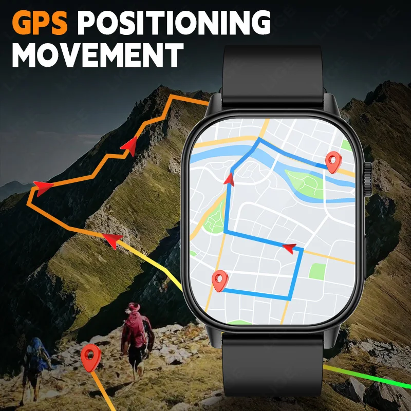 LIGE GPS Smart Watch Women Heart Rate Bluetooth Call Compass Waterproof Men Smartwatch For Android IOS 2.01-inch screen Watches
LIGE GPS Smart Watch Women Heart Rate Bluetooth Call Compass Waterproof Men Smartwatch For Android IOS 2.01-inch screen Watches