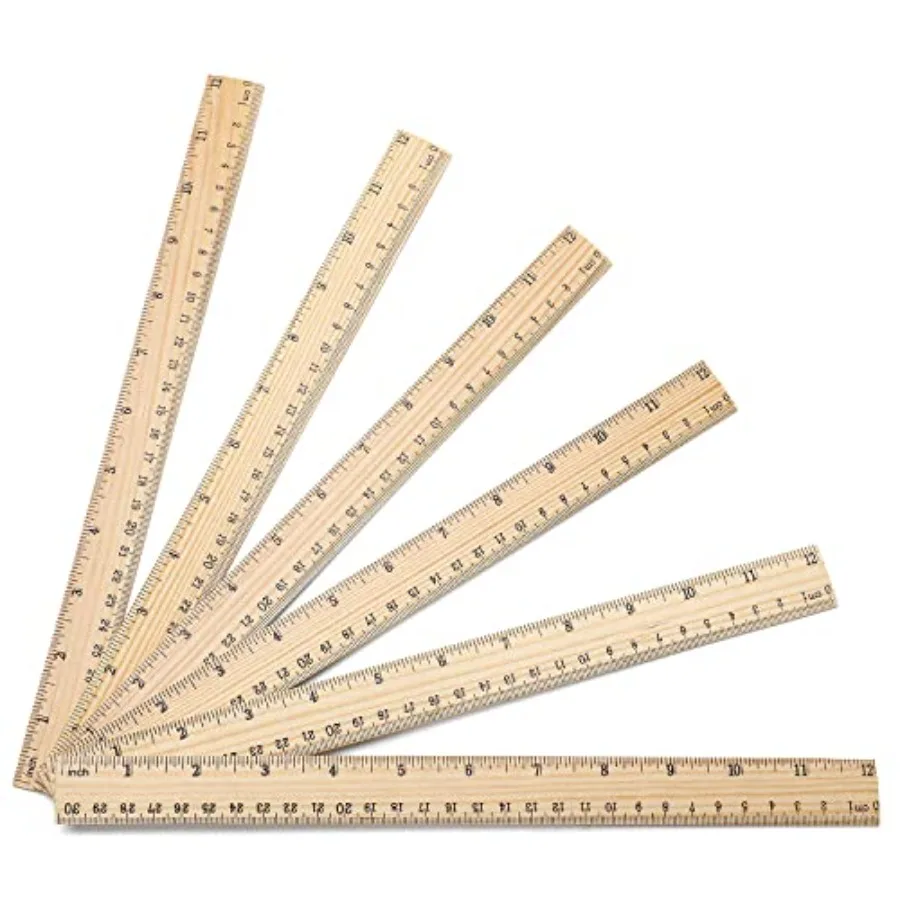 Office wooden ruler set: 10-pack, 12-inch natural wood measuring rulers with dual-scale markings for precision and durability
Office wooden ruler set: 10-pack, 12-inch natural wood measuring rulers with dual-scale markings for precision and durability