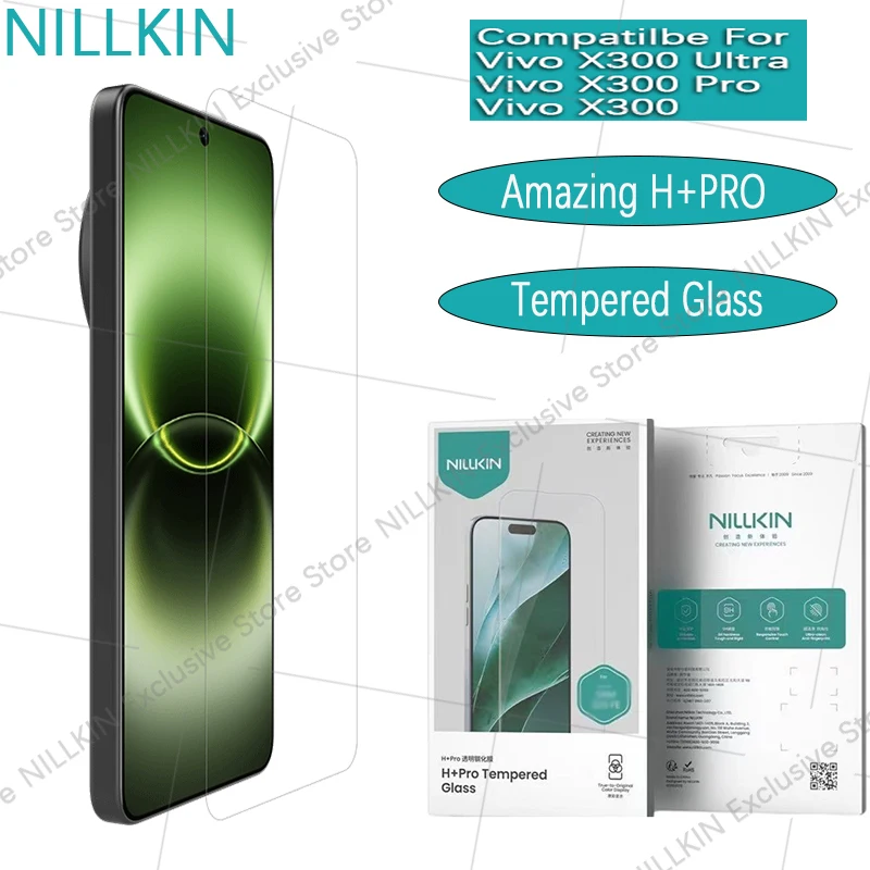 Nillkin For Vivo X300 Ultra/X300 Pro H+PRO Explosion proof high-definition tempered glass half screen tempered film For X300 5G
Nillkin For Vivo X300 Ultra/X300 Pro H+PRO Explosion proof high-definition tempered glass half screen tempered film For X300 5G