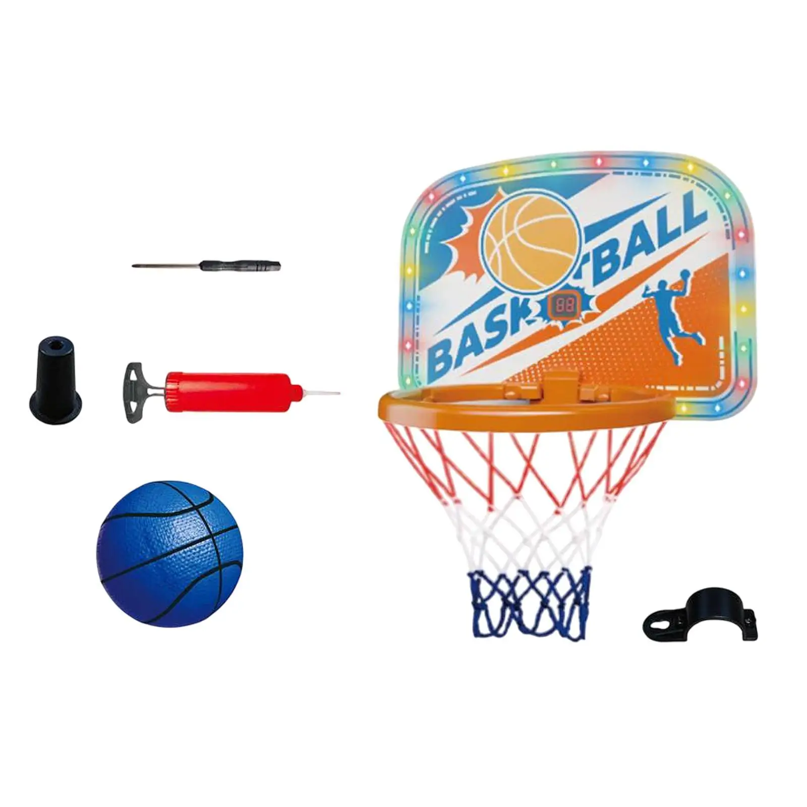 Kids Indoor Basketball Hoop Set Wall Mounted Mini Portable Basketball Ring for Training Boys Girls Home Play Sports Toy
Kids Indoor Basketball Hoop Set Wall Mounted Mini Portable Basketball Ring for Training Boys Girls Home Play Sports Toy