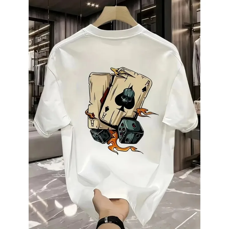 Summer Men's Cotton T-Shirt Loose Version Crew Neck Breathable Casual Fashion Fun Printing Party Dating Dress
Summer Men's Cotton T-Shirt Loose Version Crew Neck Breathable Casual Fashion Fun Printing Party Dating Dress