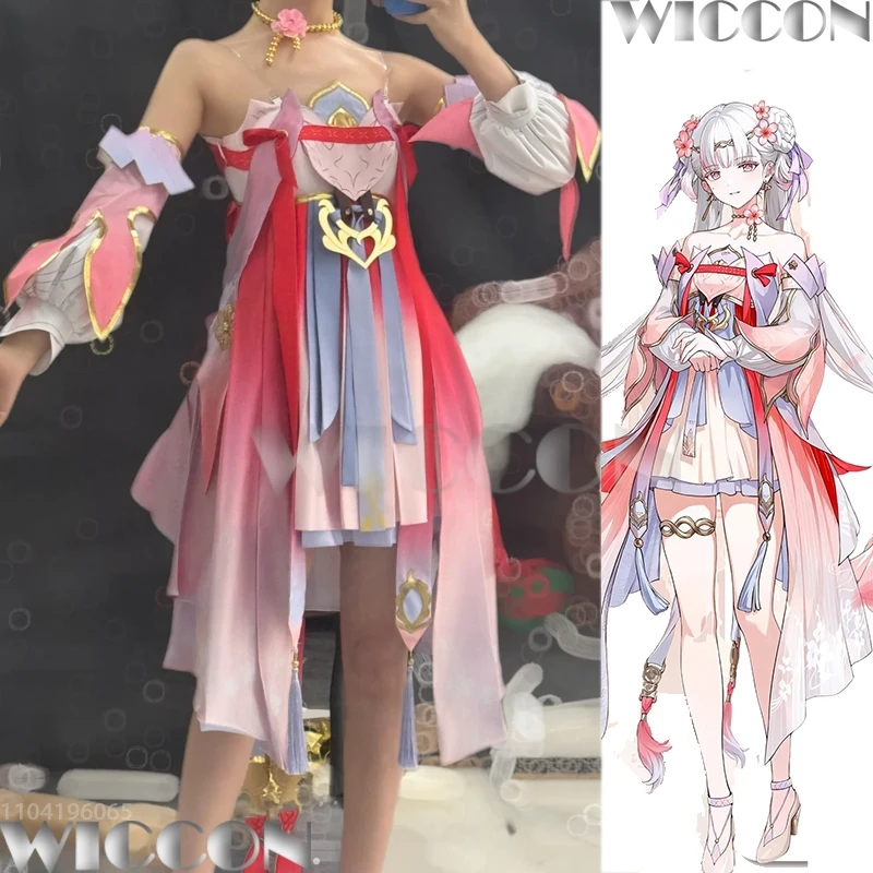 Wuwa Jinhsi Game Wuthering Wave Cosplay Costume Wig Skin Peach Blossom Pink Dress Expo Clothes Women Halloween Party Customized
Wuwa Jinhsi Game Wuthering Wave Cosplay Costume Wig Skin Peach Blossom Pink Dress Expo Clothes Women Halloween Party Customized