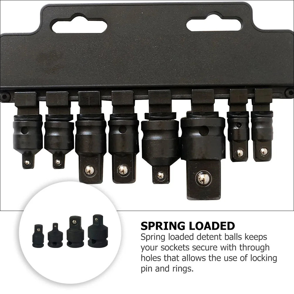4 Pcs Universal Joint Socket Adapter 1/4 1/4 1/2 to 3/8 3/8 to 1/2 Durable Impact Set Ratchet Drive Reducer Anti Corrosion
4 Pcs Universal Joint Socket Adapter 1/4 1/4 1/2 to 3/8 3/8 to 1/2 Durable Impact Set Ratchet Drive Reducer Anti Corrosion