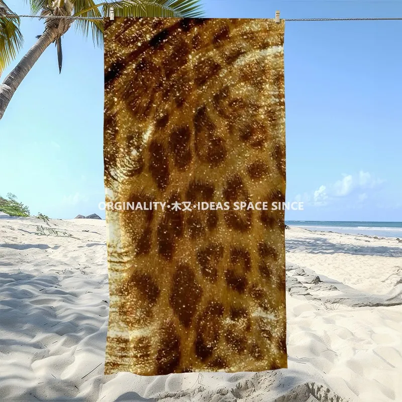 Glitter Leopard Print Beach Towel Patterned Sunscreen And Windproof Suitable For Swimming Pool Camping Travel
Glitter Leopard Print Beach Towel Patterned Sunscreen And Windproof Suitable For Swimming Pool Camping Travel