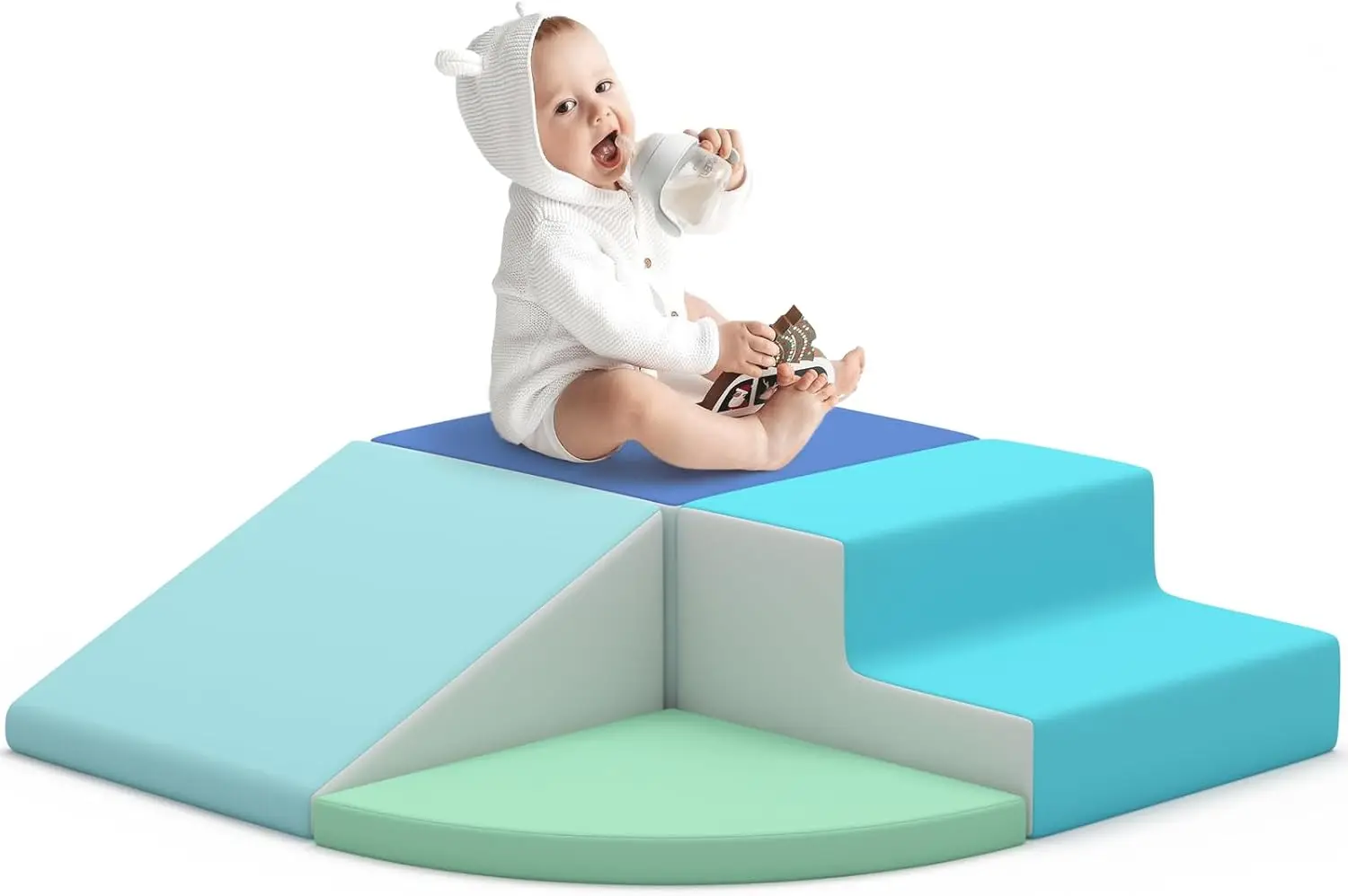 Foam Climbing Blocks for Toddlers, 4-Piece Climbing Toys for Toddlers 1-3 Inside, Soft Play Equipment, Baby Climbing Gym, Indoor
Foam Climbing Blocks for Toddlers, 4-Piece Climbing Toys for Toddlers 1-3 Inside, Soft Play Equipment, Baby Climbing Gym, Indoor