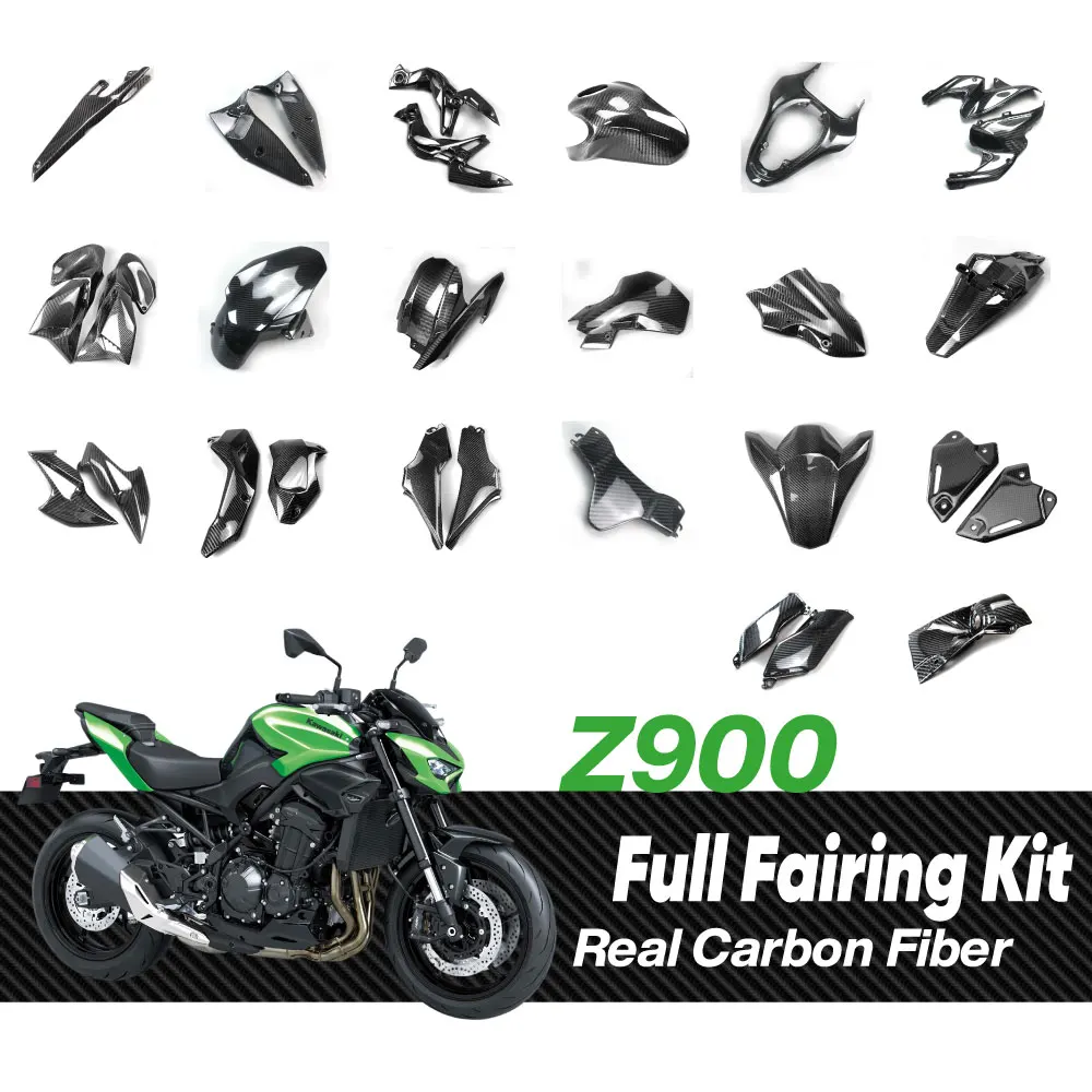 For Kawasaki Z900 Carbon Fiber Full Fairing Kit 2017-2025 Dry Carbon Fiber Motorcycle Bodywork Tank Side Cover Fender Z 900 Part
For Kawasaki Z900 Carbon Fiber Full Fairing Kit 2017-2025 Dry Carbon Fiber Motorcycle Bodywork Tank Side Cover Fender Z 900 Part