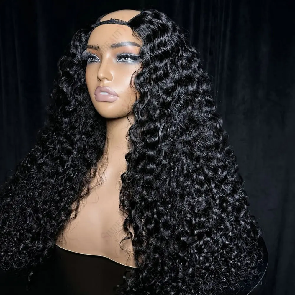 Full Machine Made Glueless Loose Deep Curly Jet Black 1x4U Part Human Hair Wig 250Density 1x4Opening V Part Wig for Black Women
Full Machine Made Glueless Loose Deep Curly Jet Black 1x4U Part Human Hair Wig 250Density 1x4Opening V Part Wig for Black Women