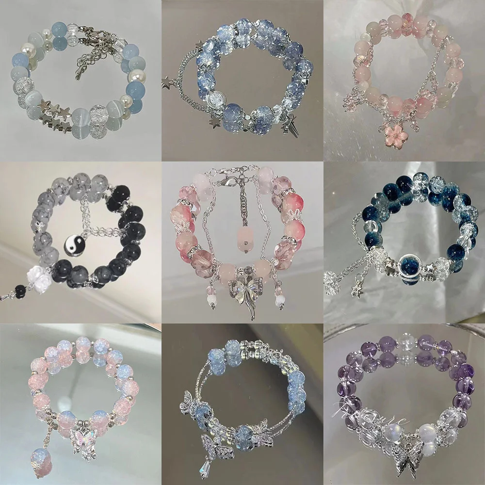 New Simple Beads Crystal Bracelet For Women Girls Korean ins Flower Fox Feather Tassel Bracelets Best Friend Jewelry Gifts 2024
New Simple Beads Crystal Bracelet For Women Girls Korean ins Flower Fox Feather Tassel Bracelets Best Friend Jewelry Gifts 2024