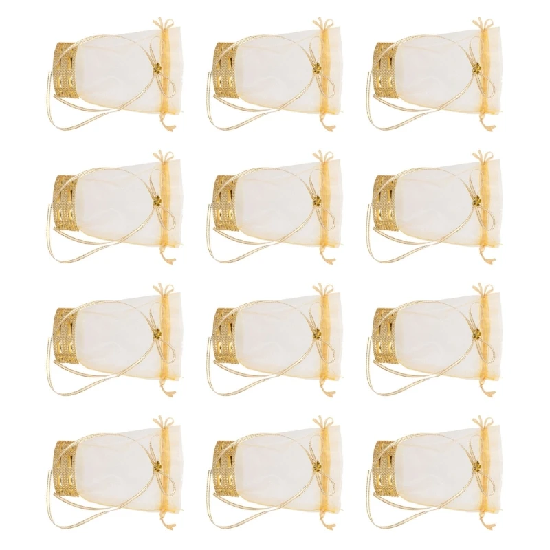 12Pcs Clear Organza Drawstring Bag 15x13cm Candy Bag Jewelry Pouches for Wedding
12Pcs Clear Organza Drawstring Bag 15x13cm Candy Bag Jewelry Pouches for Wedding