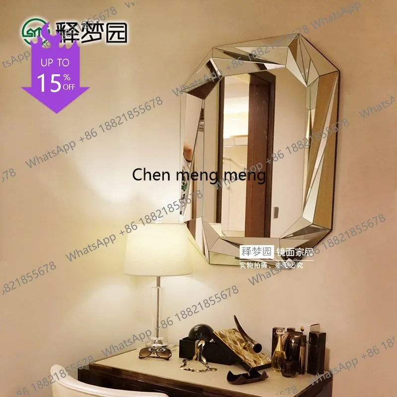 02M three-dimensional hanging mirror/entrance decorative mirror/bathroom fashion/cosmetic mirror European style
02M three-dimensional hanging mirror/entrance decorative mirror/bathroom fashion/cosmetic mirror European style