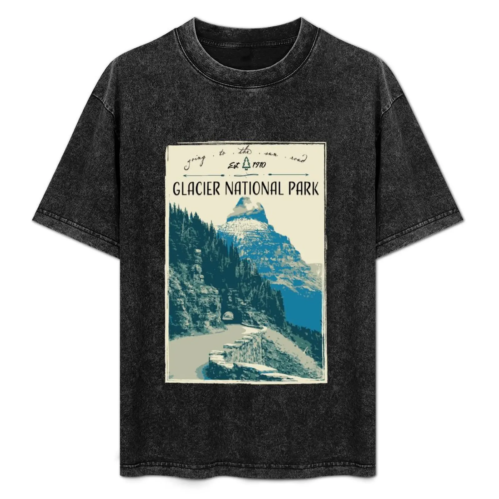 Glacier National Park - Going to the Sun Road T-Shirt Casual Minimalist Short Sleeve Top
Glacier National Park - Going to the Sun Road T-Shirt Casual Minimalist Short Sleeve Top