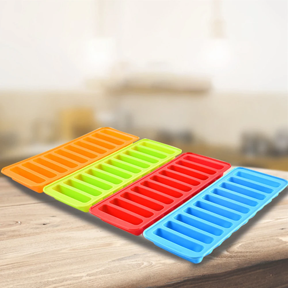 10 Grids Ice Cube Trays Reusable Silicone Ice Cube Mold Long Slim Sticks Fits Sports Water Bottle Mould Ice Cream Maker
10 Grids Ice Cube Trays Reusable Silicone Ice Cube Mold Long Slim Sticks Fits Sports Water Bottle Mould Ice Cream Maker
