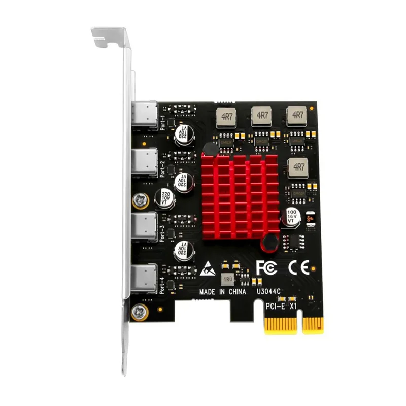 Durable-PCIE Expansion Card PCIE To 4 Port USB3.2 Gen1 Type-C Expansion Card Adapter Card For Desktop PC,PCIE Expansion Card PCI
Durable-PCIE Expansion Card PCIE To 4 Port USB3.2 Gen1 Type-C Expansion Card Adapter Card For Desktop PC,PCIE Expansion Card PCI