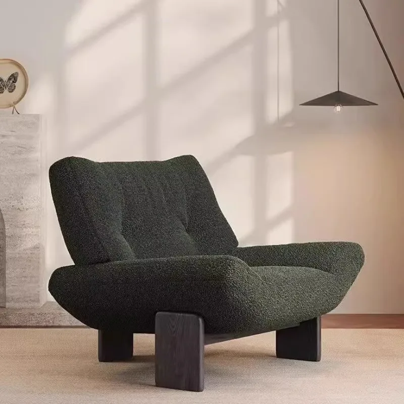Retro single sofa chair wabi wind solid wood leisure chair hotel living room club reception chair
Retro single sofa chair wabi wind solid wood leisure chair hotel living room club reception chair